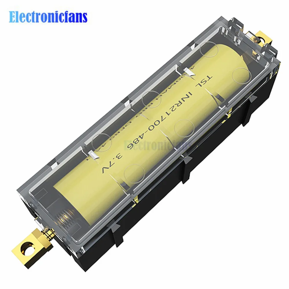 Verbindbarer 21700 Batterieschlitz, lötfreies Lithium-Batteriegehäuse, elektronische Hochstrom-Kupfersäulenhalterbox – Detail 20