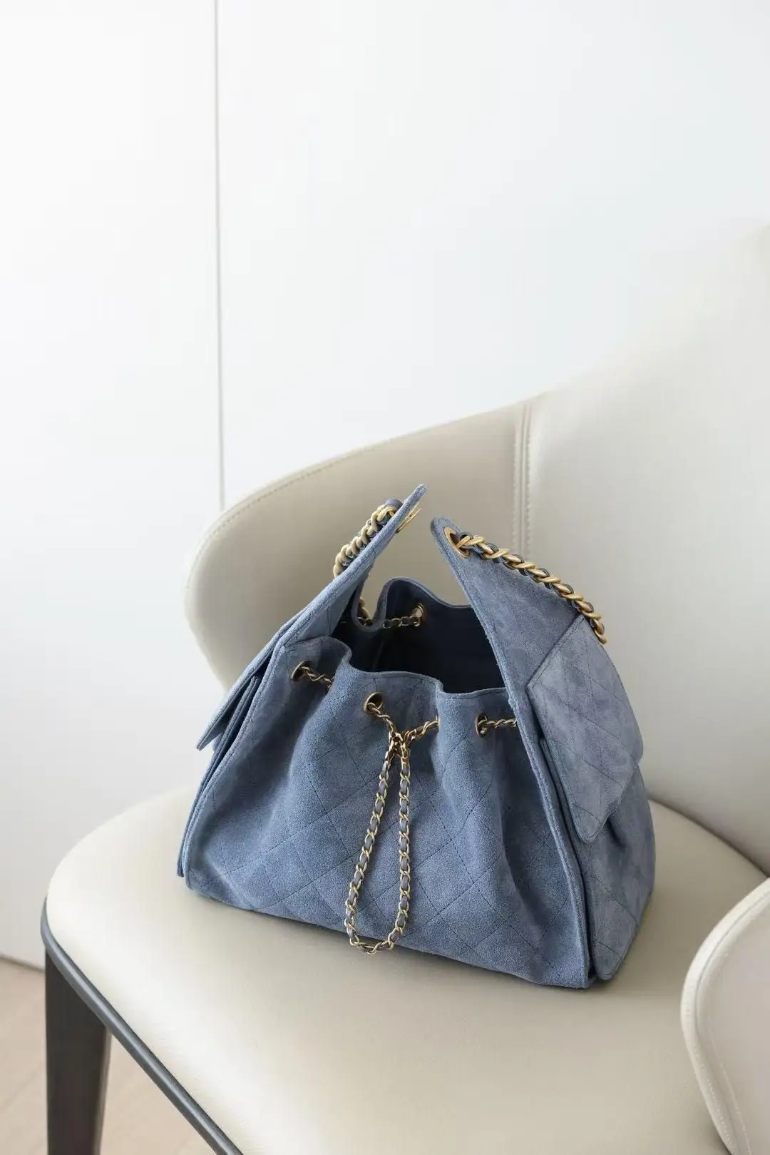 bag Handbag Luxury Designer Hobo Bag Washed Denim Golden Hardware Shoulder Bag genuine leather Card Slots Hippie bag Fashion bag