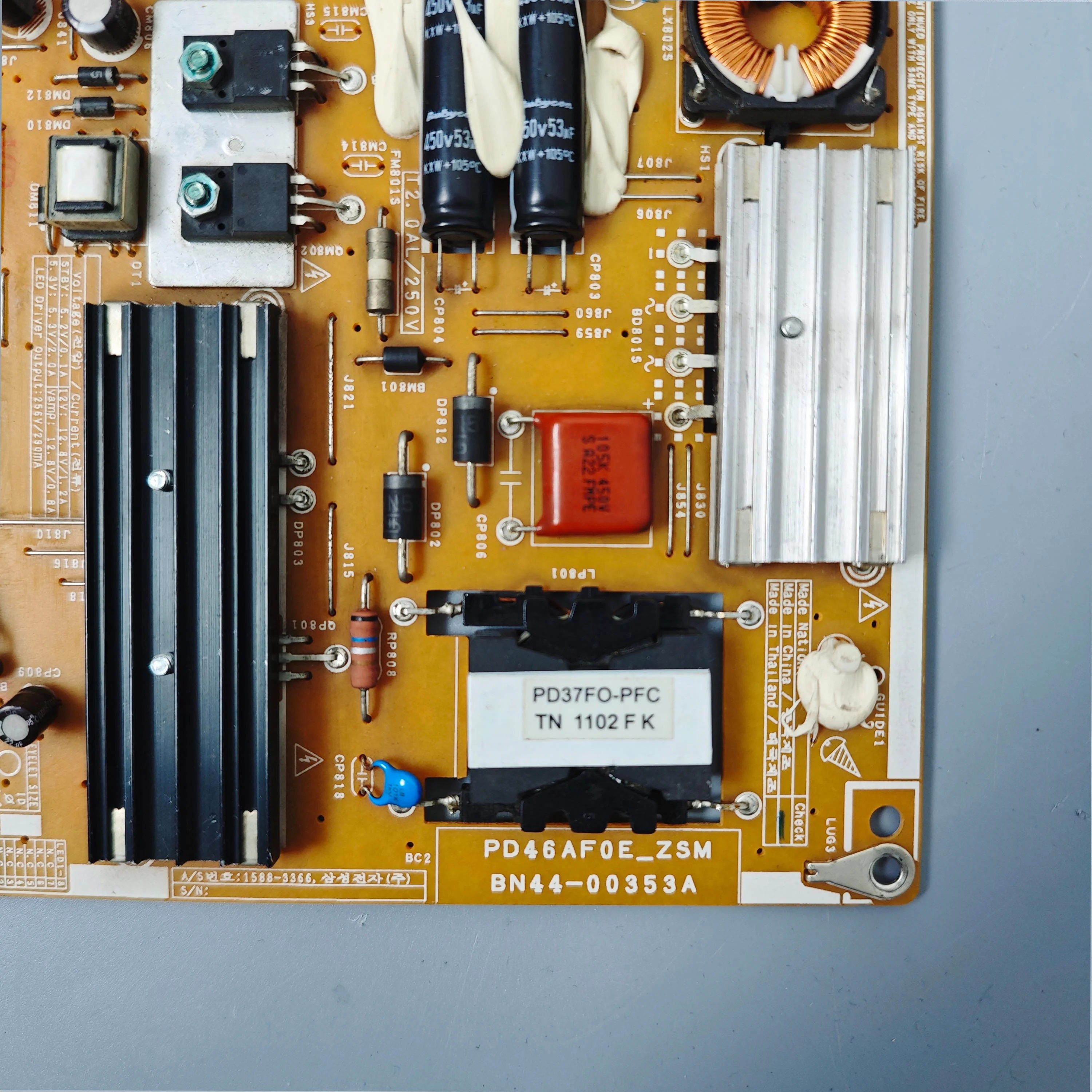 BN44-00353A płyta zasilająca dla UE40C5100QWXZF UE46C5100QWXZF UN40C5000QMXZD UA46C5000Q UA40C6200UF UE40C5100QWXXU