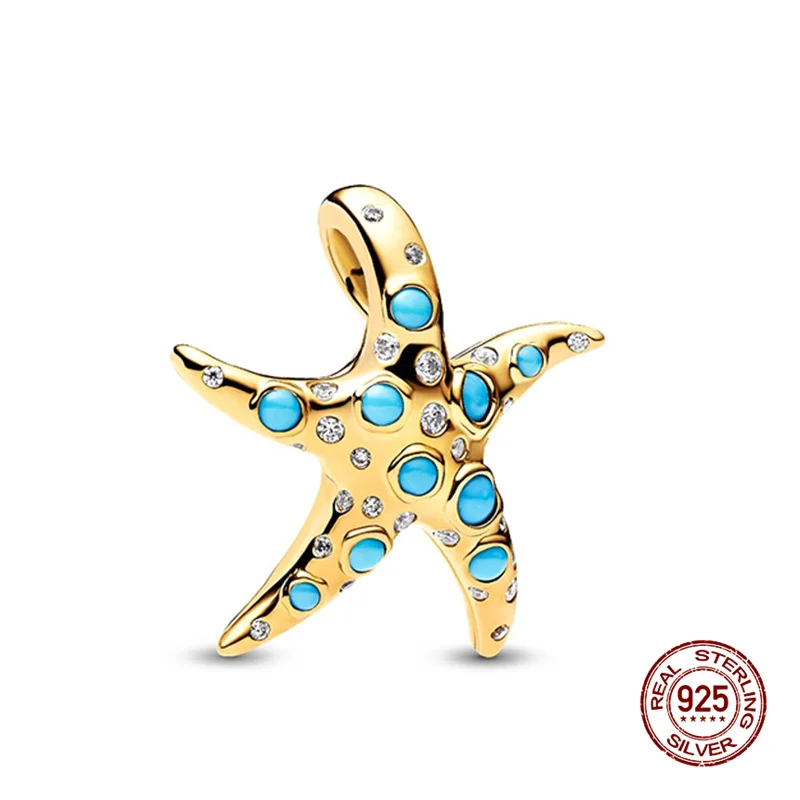 Original Goldene Gebäude und Sonne und Mond 925 Silber Charms Perlen passend für 3mm Original Armbänder Damen DIY Edelschmuck Geschenke