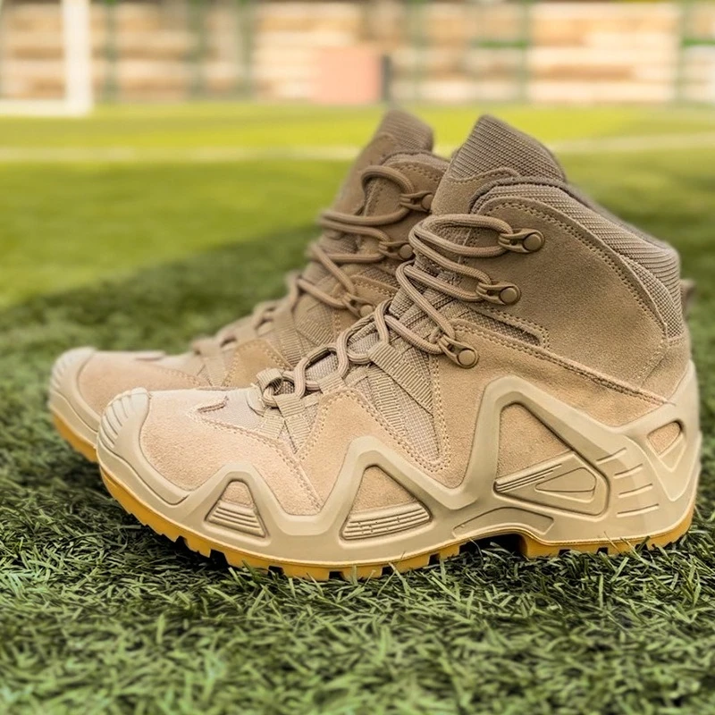 Botas de caza informales para hombre, botas tácticas para senderismo al aire libre, botas de trabajo para caza, zapatos para motocicleta, Botas Militares
