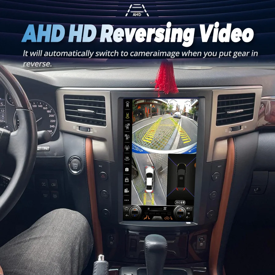 13.6inch Android Vertical Screen For Lexus LX570 2007-2015 Car Radio Multimedia Video Player Stereo Navigation Auto GPS Carplay