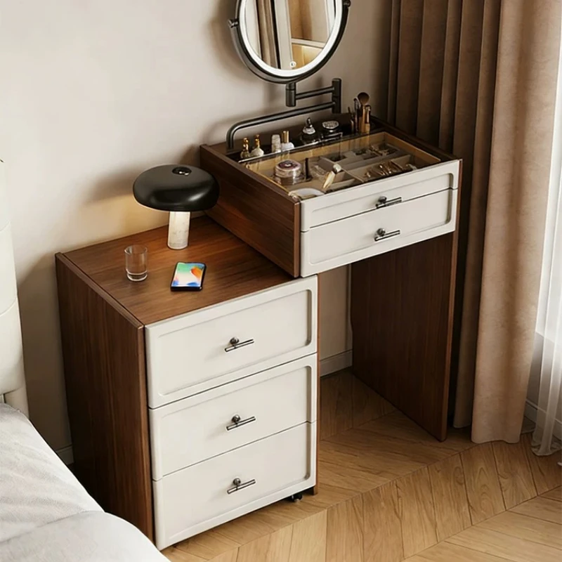 Modern Beauty Dressing Table Makeup Bedroom Luxury Service Vanity Table European Mid Century Mesa De Maquillaje Home Furniture