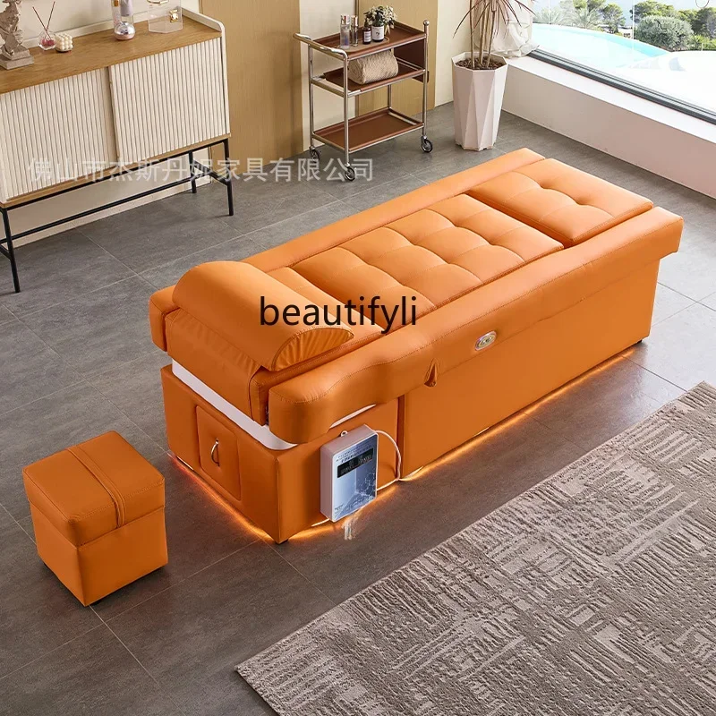 

Asmt09 Multifunctional Electric Lifting Shampoo Chair Massage Pedicure Phototherapy Fumigation Water Circulation
