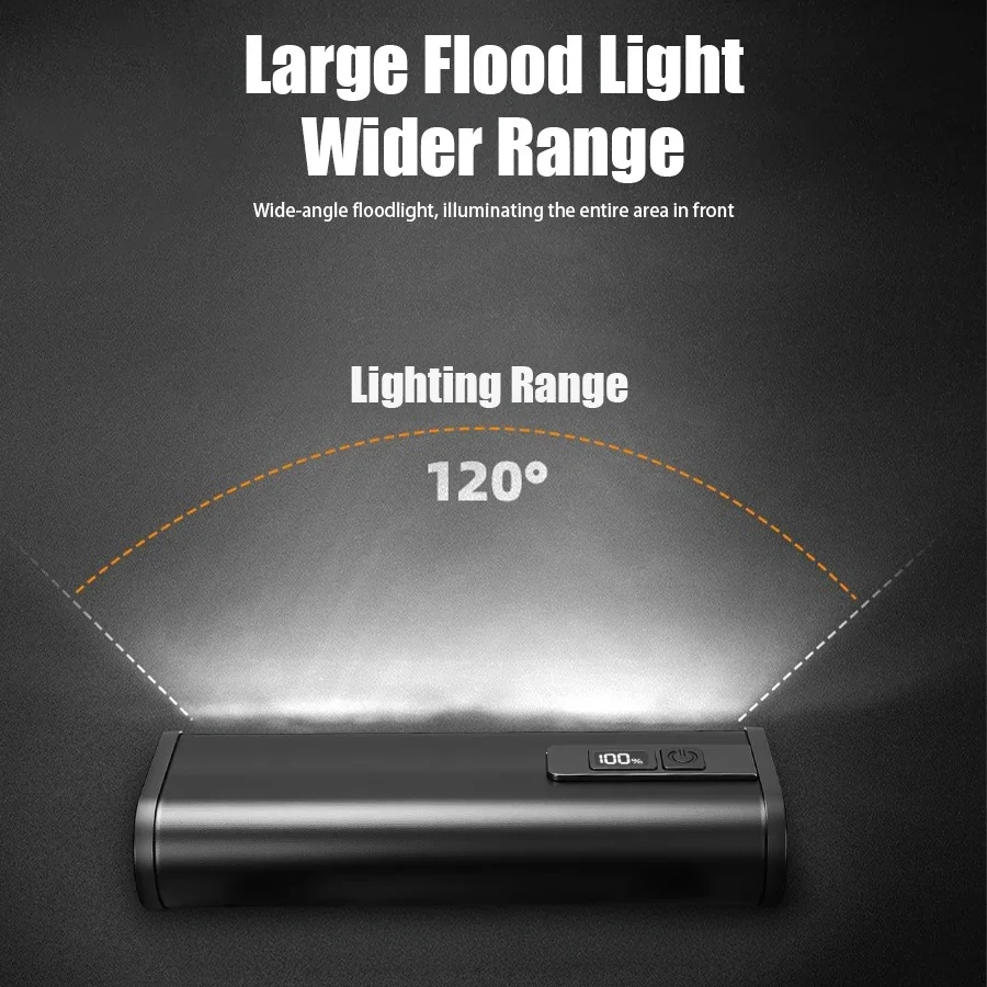 Ultra-bright 22 LED 4000mAh Bicycle Light Rechargeable Electric Quantity Display Highway Bike Light Accessories Outdoor Cycling