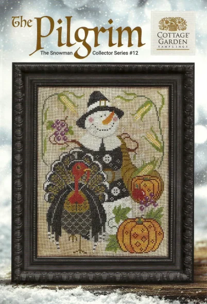 Embroidery DIY 14CT Unprinted Arts Cross stitch kits Set Cross-Stitching Home Decor Snowman Turkey Pumpkin 28-34