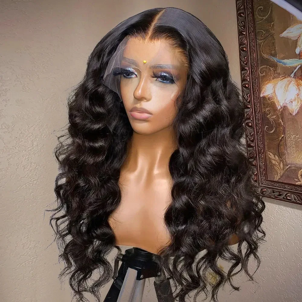 Loose Deep Wave Lace Frontal Cabelo Humano Perucas Para Mulheres Cabelo Humano Brasileiro 13x4 Peruca Dianteira Do Laço Pré Arrastado Lace Encerramento Peruca