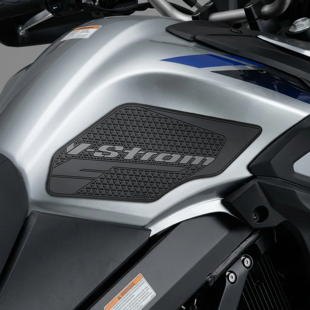Motorcycle Non-slip Side Tank Pad Rubber Fuel Tank Grips Anti-scratch Protection Decals for SUZUKI Vstrom 650 2017-2025