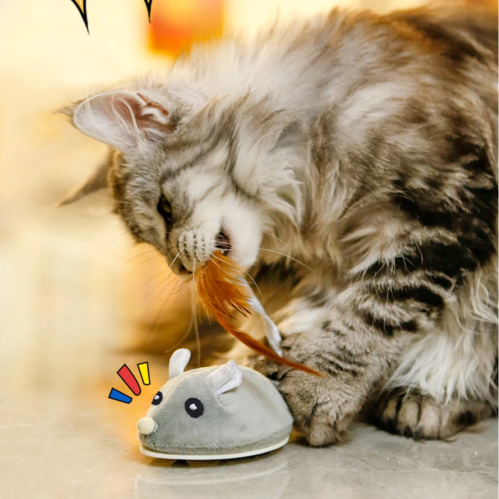 1 Pcs Rat Funny Cat Toy With Remote Control Multicolor Mouse Cute Wireless Controlled Toy Rat Pet Supplies Cat Pet Supplies