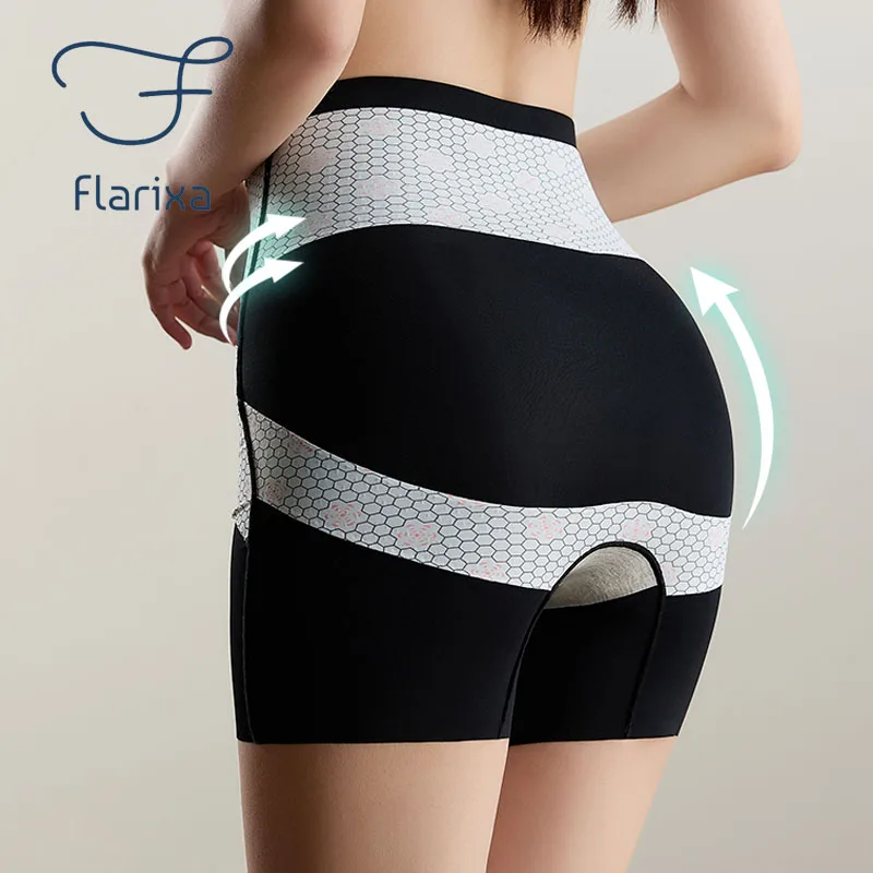 Flarixa Waist Trainer Body Shapers Women High Waist Shaping Panties Button Slimming Shorts Postpartum Tummy Control Shapewear