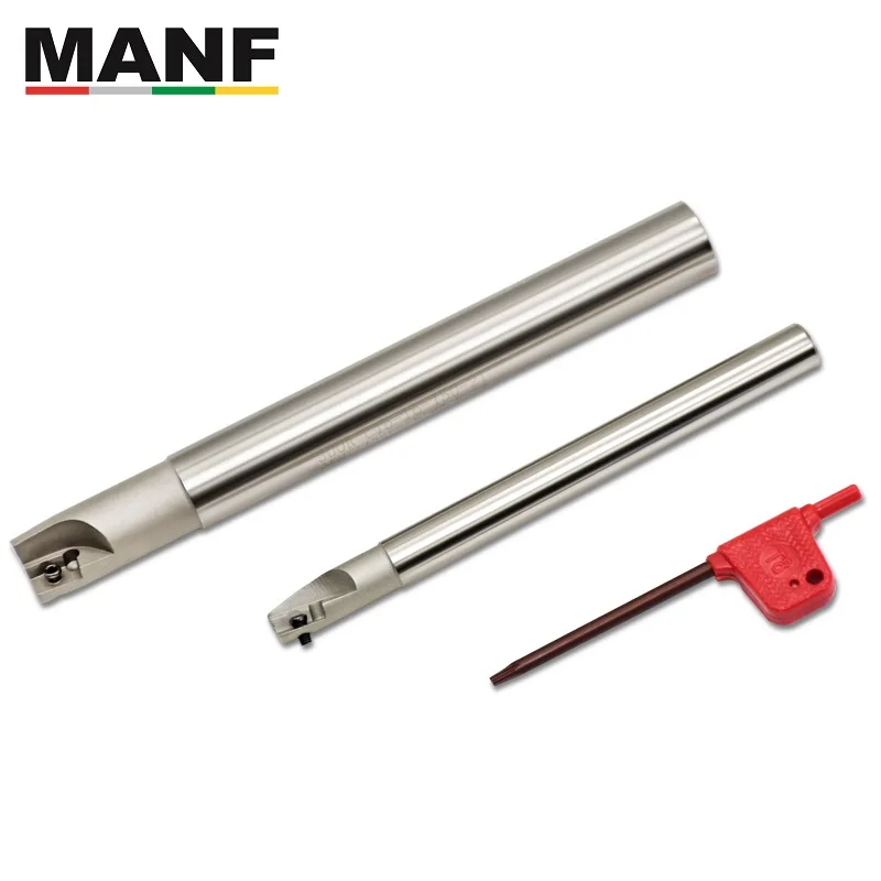 MANF Milling Tools BAP300R10-130-C10 12mm 16mm Indexable Milling Cutter Shoulder Right  Angle EndMill For APMT1135PDER Inserts