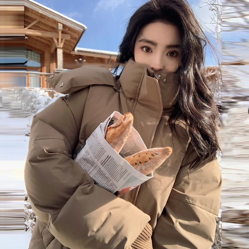 ZAROY Padded Women Jacket Windproof Warm Winter Long Parkas Overcoat Loose Casual Hoodie Coat Skiing Outerwear Длинные п