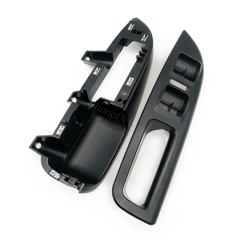 2 قطعة نافذة السيارة الداخلية الأمامية اليسرى رفع التبديل مقبض الباب قوس غطاء الكسوة صالح لسكودا 2007-2014 اوكتافيا #3