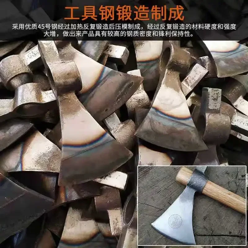 Versatile detachable tactical axe, bush logging, fire rescue, outdoor camping, EDC axe