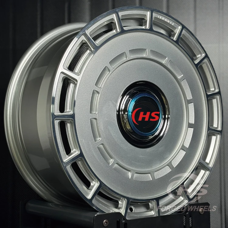 Custom Monoblock Sliver Forged Wheels Rims 18 19 20 21 22Inch 5x120 5x112 Wheel Hubs with Floating Cap for  Ghost
