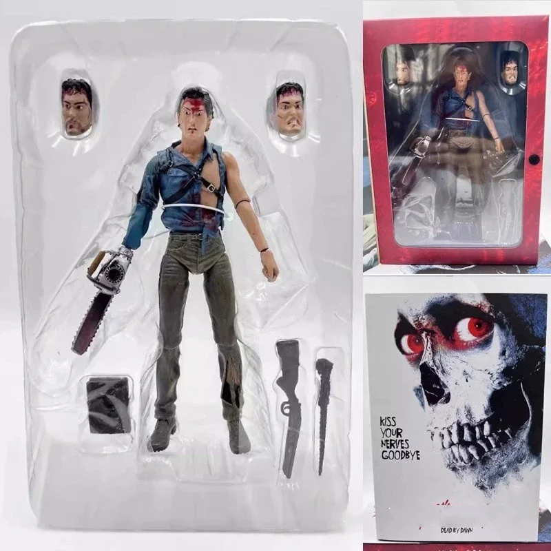 New Neca Figure Evil Dead 2 Dead By Dawn Kiss Your Nevers Goodbye Dead By Dainn Action Figure Model Toys Joint Movable Doll Gift