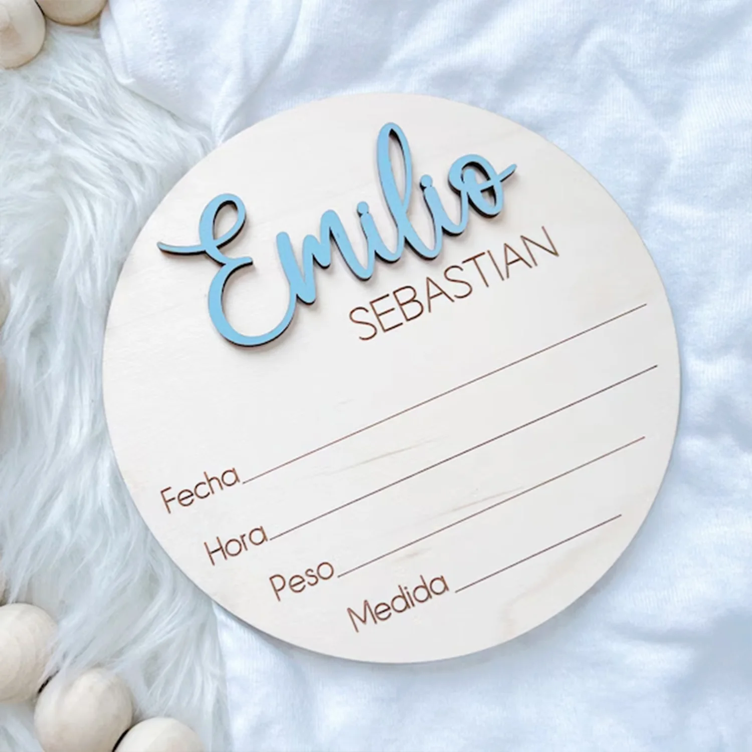 1 customizable double-layer name tag logo, customized wooden souvenir, multi scene decoration, perfect holiday gift view 3