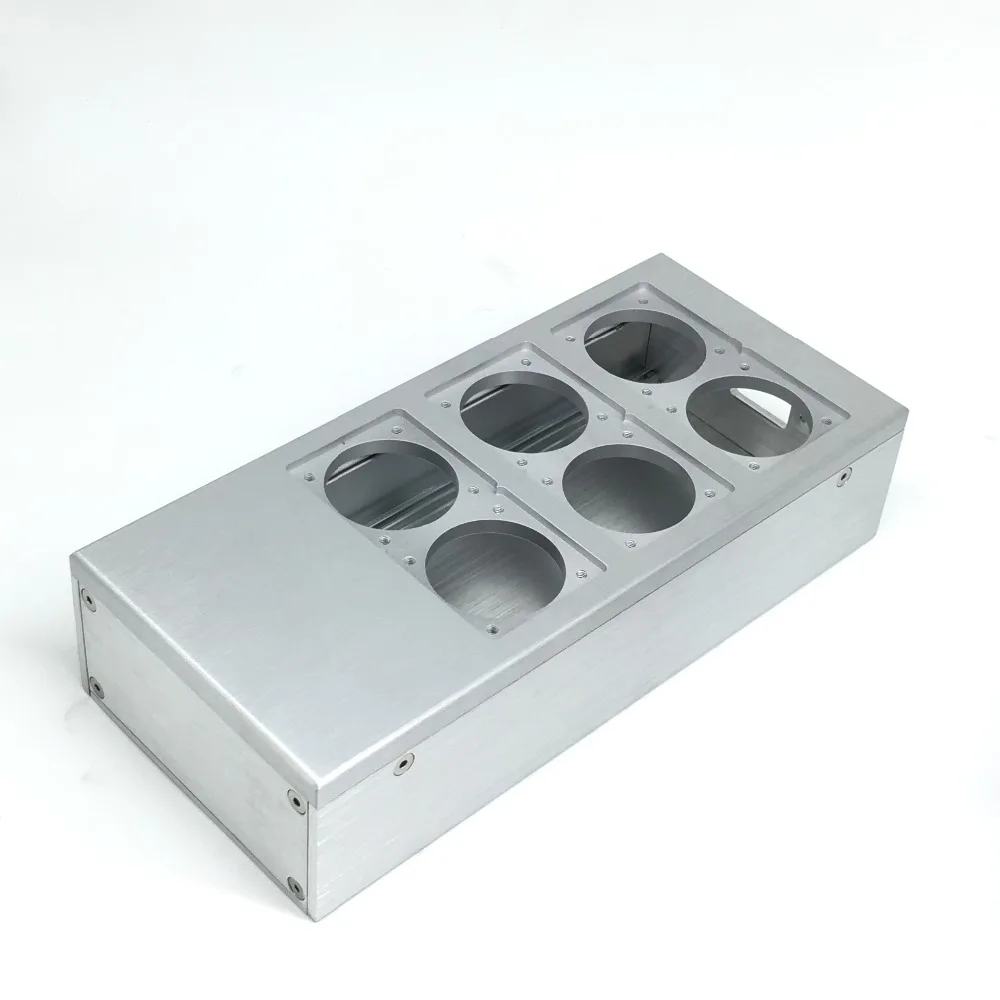 Full aluminum HiFi US power case DIY box HIFI EU power case European standard power socket chassis