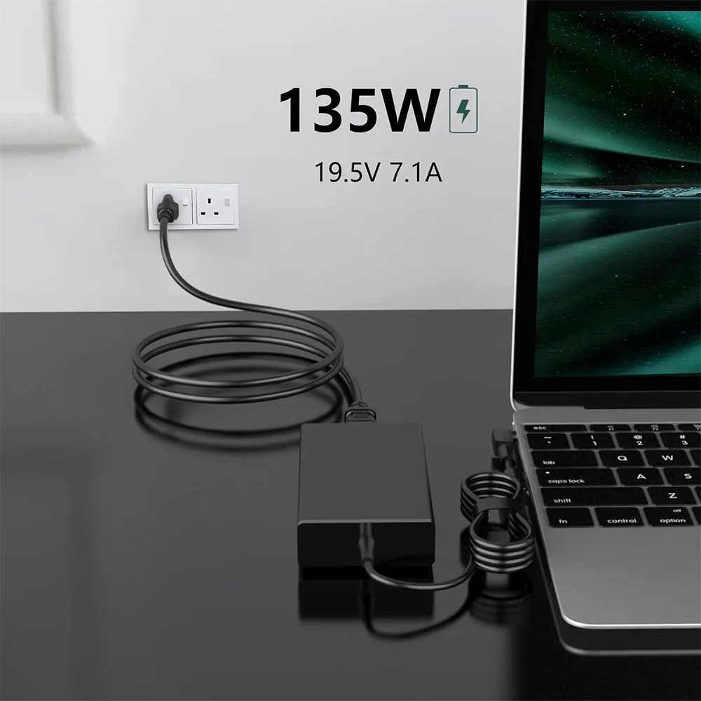 

135W AC Charger Fit for Acer Nitro 5 Gaming Series Laptop Adapter Power Supply Cord