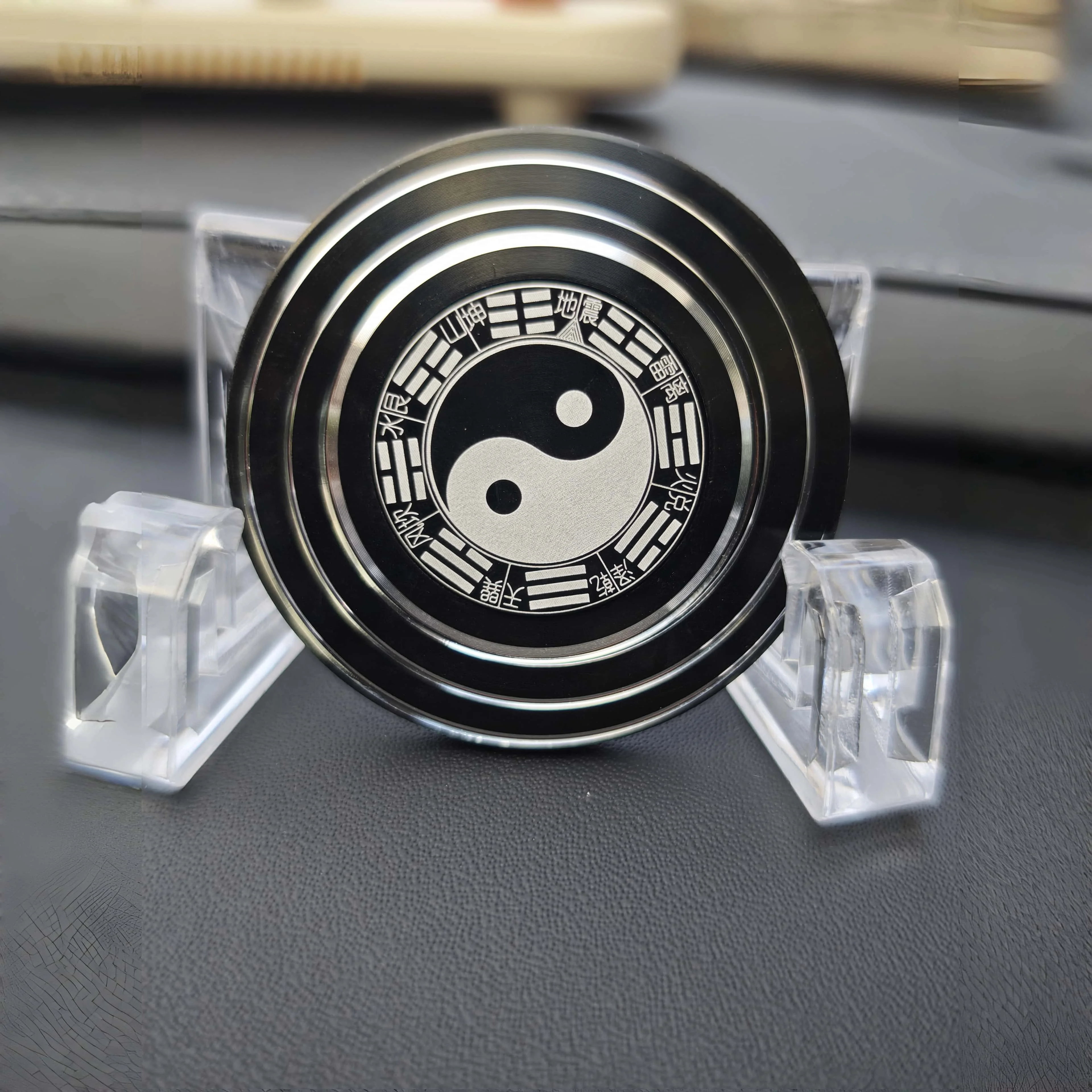 6 سنتيمتر فنغ شوي البوصلة تململ سبينر جميع المعادن سبائك الألومنيوم يدور لمدة 4 دقائق الصينية تتجه ماجيك لعبة لتخفيف الضغط الرجعية سطح المكتب حلية الإبداعية هدية #3