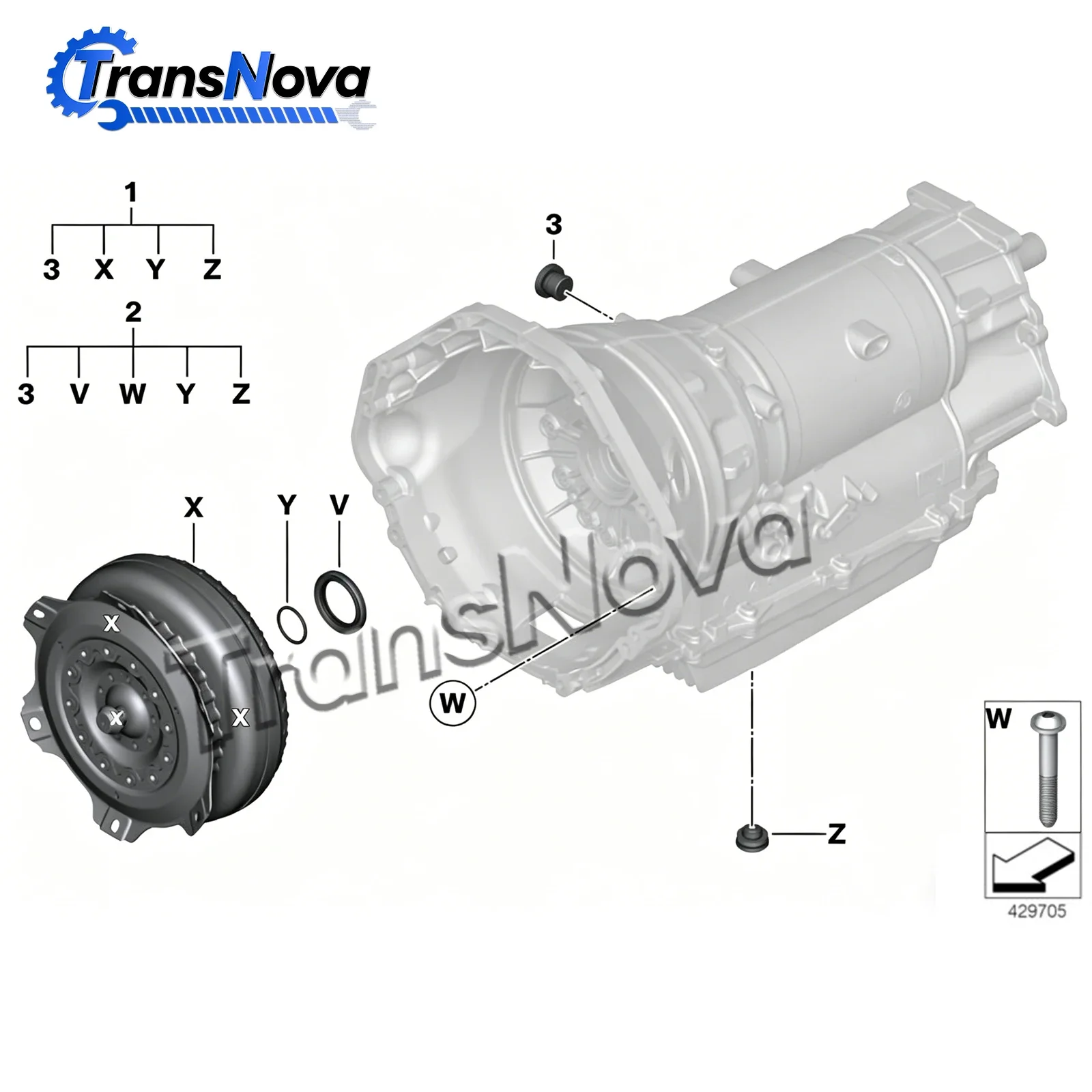 Ultra 8HP45 Transmission auto Trans Oil Pump Seal Front 24277604965 68174114AA 68234166AA For BMW X1 X3 X4 X5 X6 Z4 E84 F25 F26