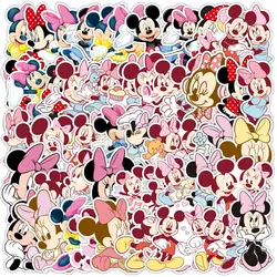 50PCS Disney Movie Minnie Mickey Stickers Anime Decal DIY Skateboard Laptop Motorcycle Cool Cute Cartoon Sticker Pack Kids Toy