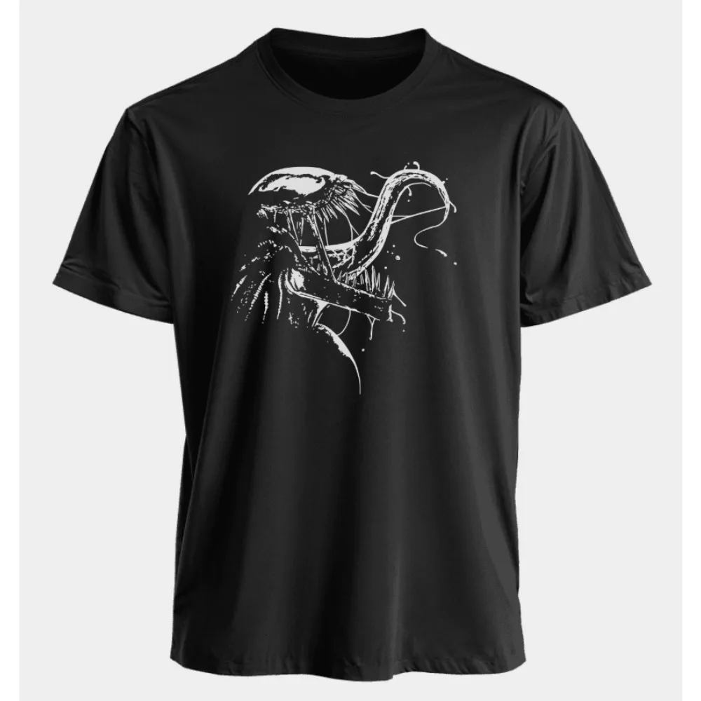 

Marvel Men's Venom Summer American Style Spring and Autumn New Casual Retro Printed Sportswear and Fitness Short-sleeved Shirt