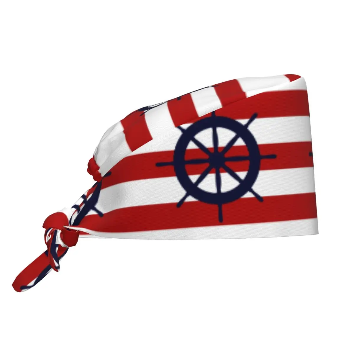 Nordic Geometric Nautical Anchor Nurse Care Surgicals Cap Ocean Marine Navy Pet Grooming Agency Vet Medical Work Hats Scrub Cap