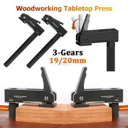 Woodworking Desktop Quick Acting Hold Down Clamp Desktop Clip Fast Fixed Clip for Woodworking Benches 19/20MM Hole Tool