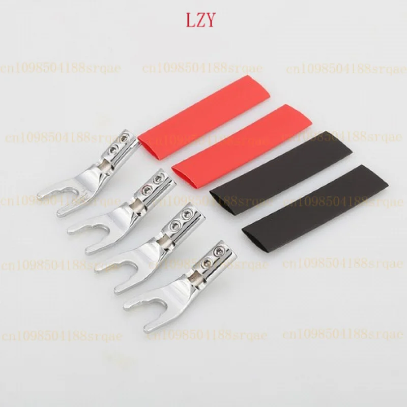 

Разъем аудиокабеля динамика HiFi с родиевым покрытием из чистой меди Y-образной вилки