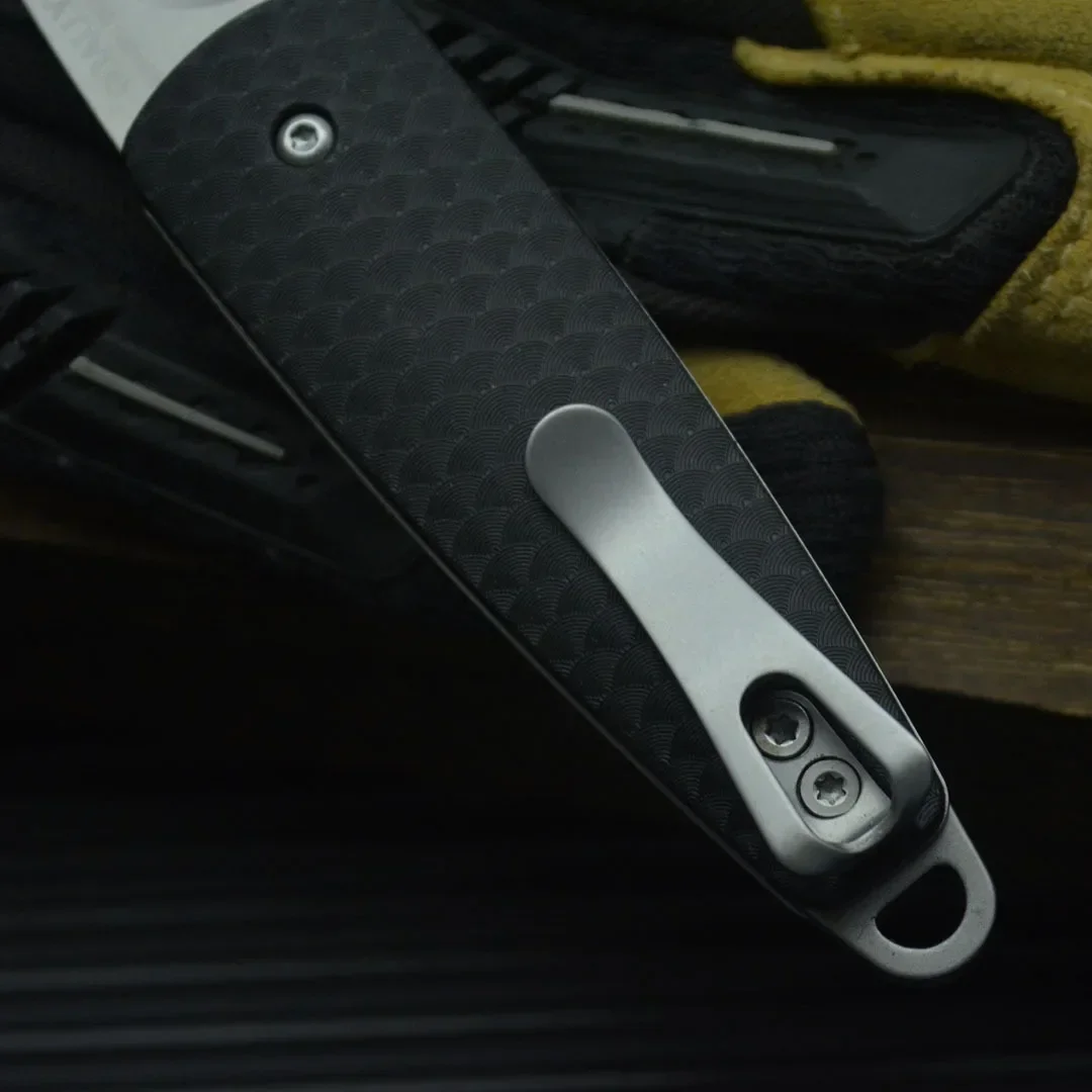 มีดพับขนาดเล็ก CR 7086 ใบมีด 8Cr13Mov ด้ามจับไนลอนไฟเบอร์ พกพาสะดวก ใช้สำหรับกิจกรรมกลางแจ้ง ล่าสัตว์ ตั้งแคมป์ EDC ตัด ใช้งานได้หลากหลาย