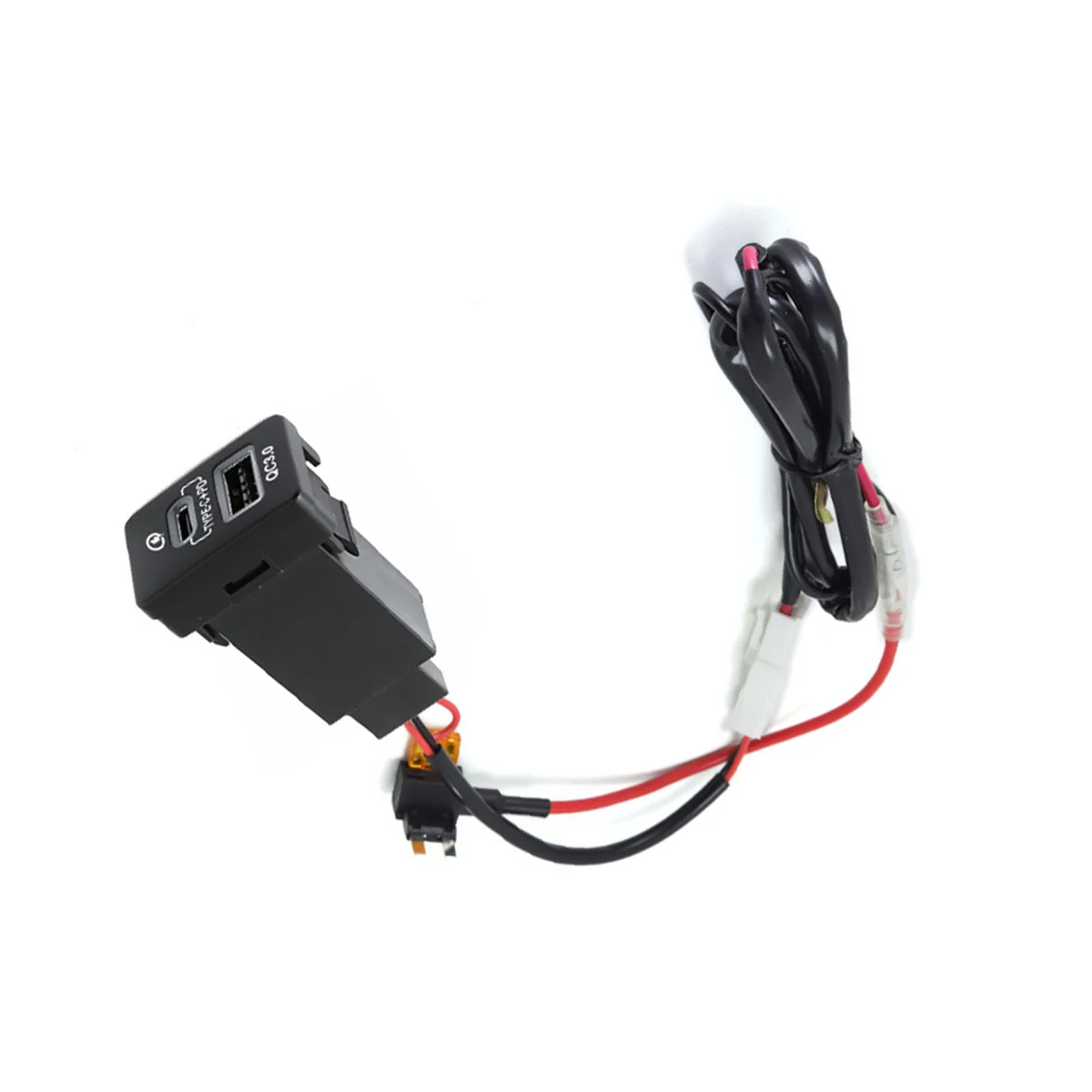 23mm*34mm für Mitsubishi Outlander Eclipse Cross L200 Triton QC3.0 USB+PD Typ-C Auto-Ladegerät Steckdose Netzadapter – Detail 9