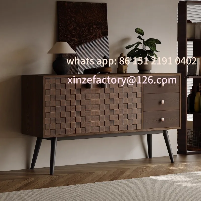 

Customizable Pre-style solid wood chest of drawers against the wall storage cabinet entrance hall entryway entry