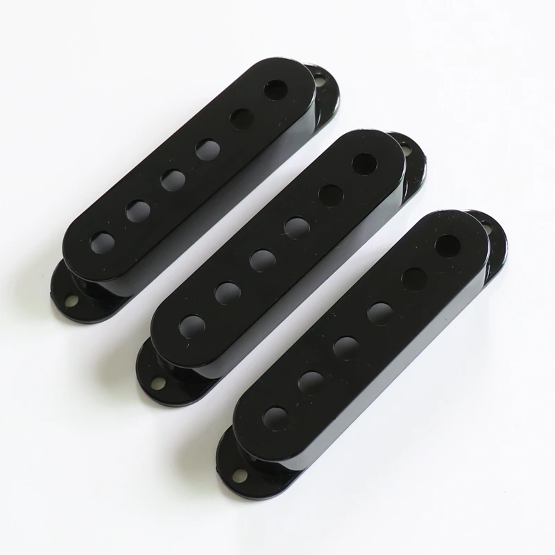 Donlis 3pcs White Black single coil ST guitar pickup cover with 48/50/52mm string spacing