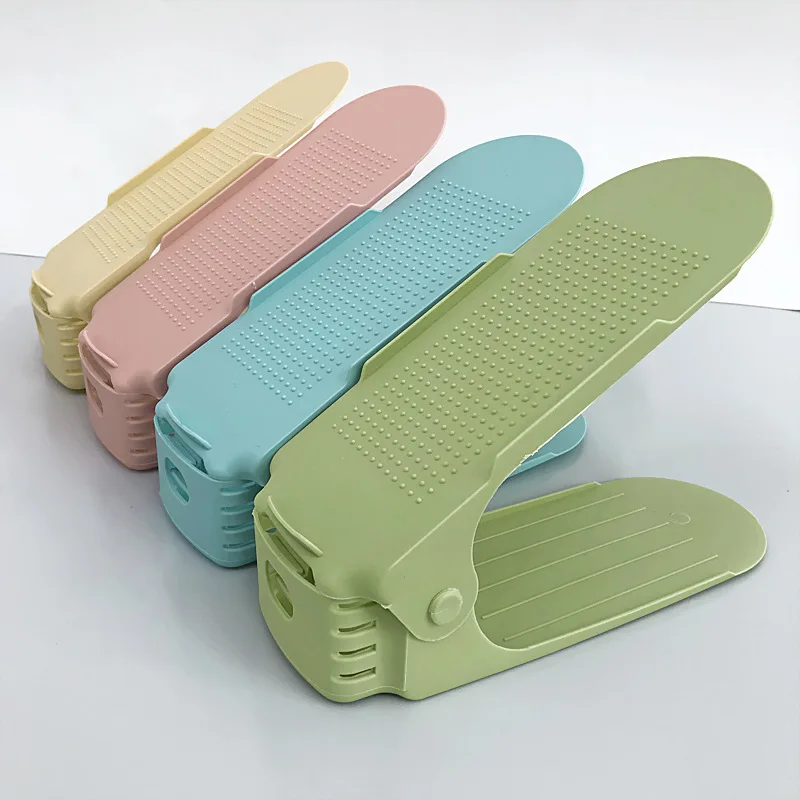 Small portable adjustable shoe rack multifunctional space saving shoe box display foldable shoe cabinet one piece set