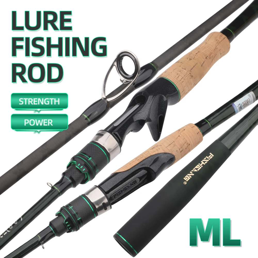 

Удилище ROLLFISH ML Power из карбонового волокна для спиннинговой и кастинговой ловли, быстрого действия, для пресной и соленой воды, для ловли баса.
