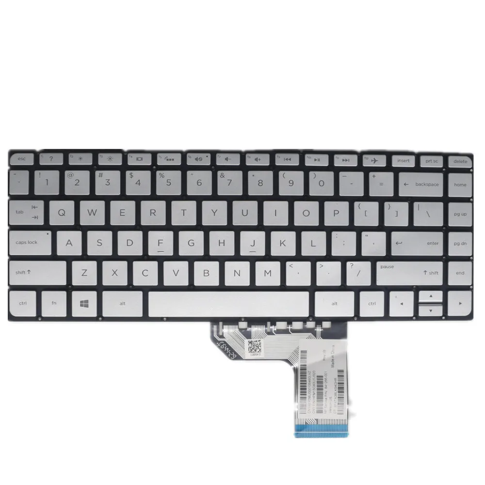 

Laptop Keyboard For HP Pavilion x360 14-dw0000 White US English Layout