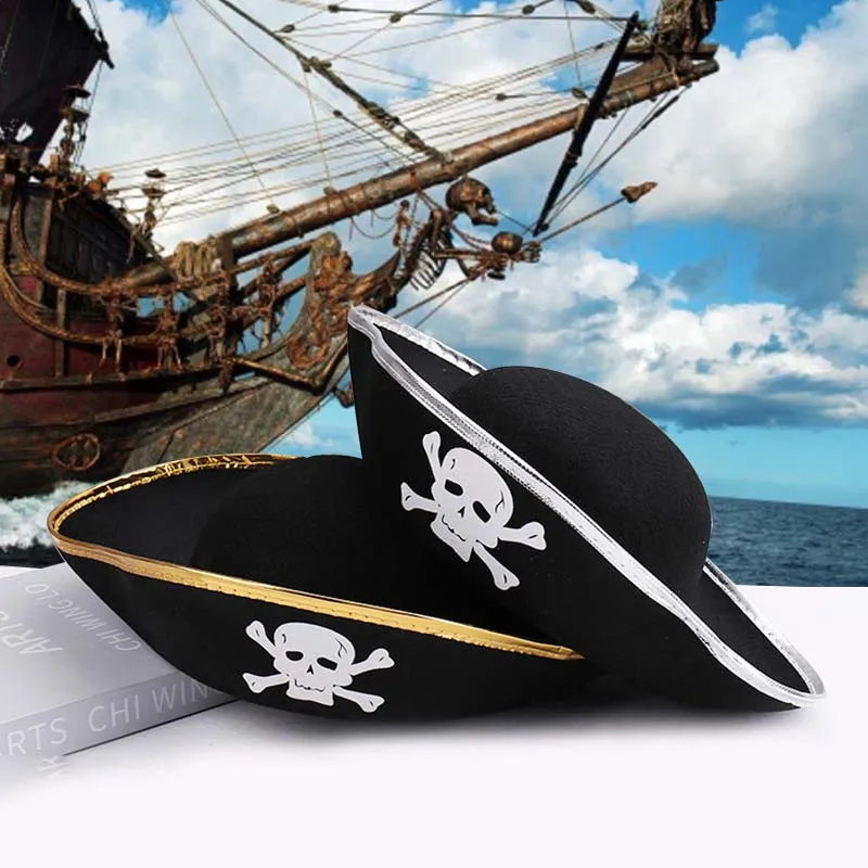 هالوين القراصنة قبعة قبعة الديكور الاطفال الكبار هالوين حفلة تنكرية الكابتن تأثيري حلي الدعائم القراصنة موضوع حفلة عيد ميلاد #1