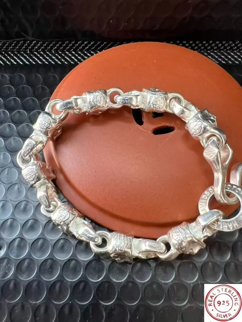 2026 Luxury Tibetan Silver Skull Bracelet, Lucky Blessing & Fortune Protection, Unisex Fashion Custom Gift