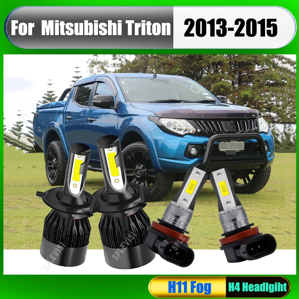 9-16v H4 H11 Car Headlight Fog Light -Bright and Focused Beam Enhanced Night Visibility For Mitsubishi Triton 2013 2014 2015
