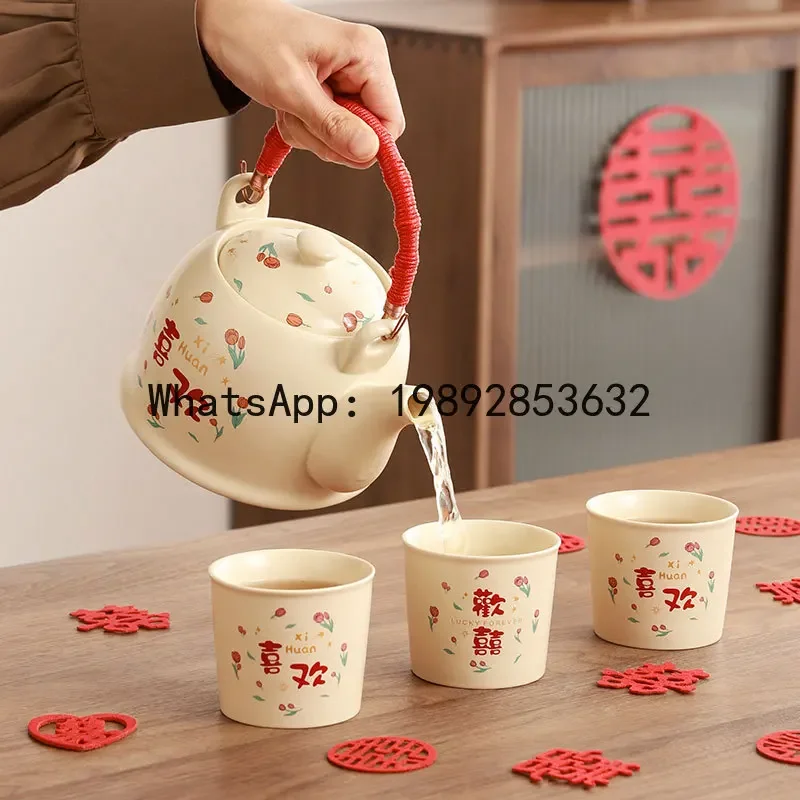 CB wedding gift for newlyweds, brides, girlfriends, wedding engagement tea set, souvenir, high-end practical wedding