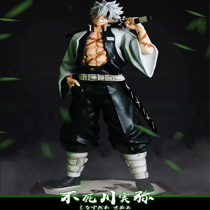 Figurine de dessin animé Demon Slayer-30cm Gk Cheng Shinazugawa Sanemi, Statue debout, périphériques d'animation, ornements, cadeau