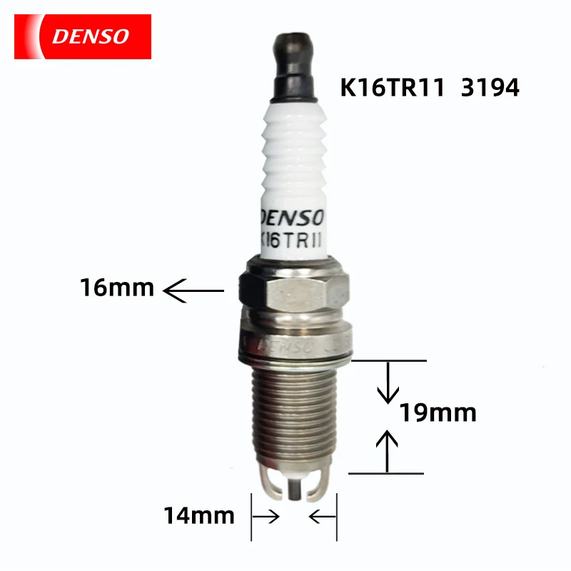 DENSO Nickel alloy spark plugs K16TR11 3194 is suitable for Toyota overbearing Land Cruiser Hanlanda nozzle