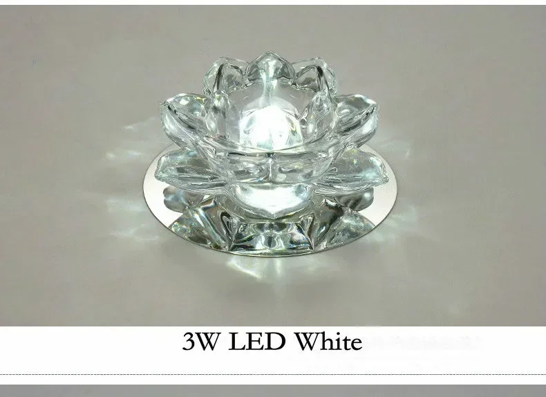 Luxury Light Fashion 3W LED Ceiling Lamps Diameter 120mm K9 Crystal Light AC85-265V Crystal Ceiling Light
