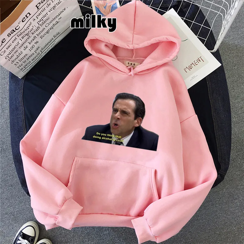 Funny Michael Scott Homage The Office Hoodie Tv Series Fall 2022 Women Hoodies Sweatshirt Top aesthetic Clothes dropshipping