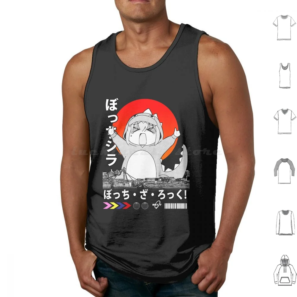 Bocchi Kaiju Tank Tops Vest Sleeveless Anime Bocchi Bocchi The Hitori Gotoh Slice Of Life