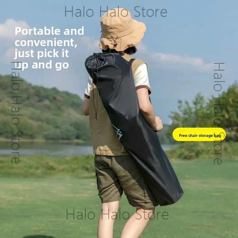 Shanzhike High-Back Moon Chair, Outdoor Camping Leisure Chair, Courtyard Lunch Break Fishing Portable