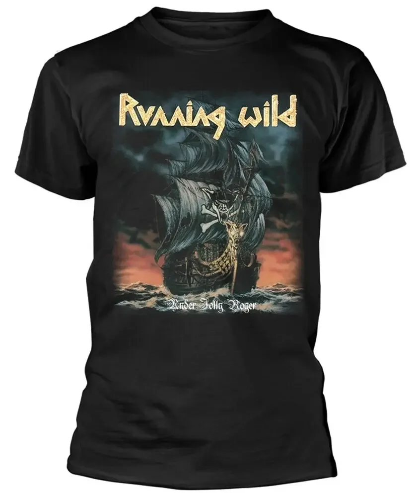 Running Wild Under Jolly Roger Album    Anime pattern for both men and women High quality cotton Short Sleeves