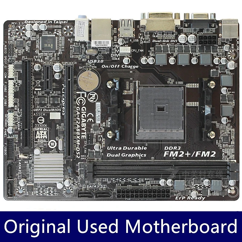 gigabyte-ga-f2a88xm-ds2-f2a88xm-ds2-a88x-socket-fm2-fm2-ddr3-pci-e-30-sata3-usb30-micro-atx-compatible-con-apus-amd-serie-a-y-athlon
