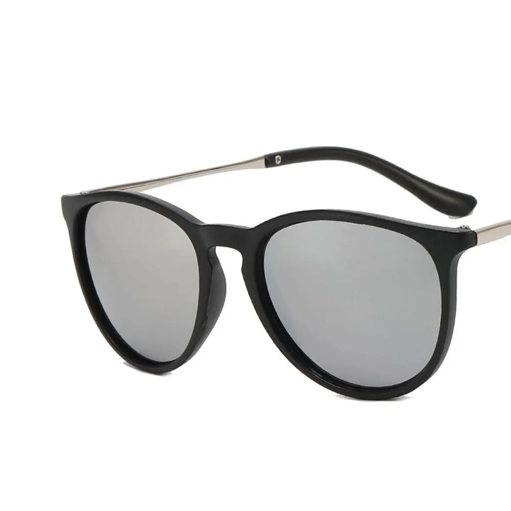 Trendy Sunglasses Fashion Women Sun Glasses Metal Round Cat Eye Eyewears Men Leisure Shopping Luxury Eyeglasses for Party Travel